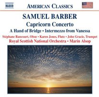 巴伯《摩羯协奏曲》《桥栏》《范妮莎间奏曲》等