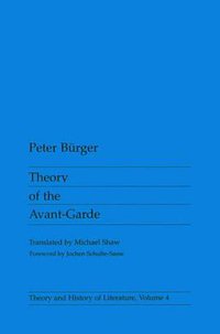 Theory Of the Avant-Garde (Univ Of Minnesota Press 1984)