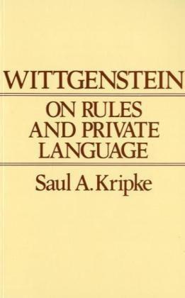 Wittgenstein on Rules and Private Language