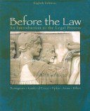 Before the Law Seventh Edition (Houghton Mifflin Harcourt (HMH) 2002)