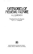 Categories of Medieval Culture