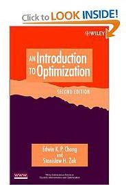 An Introduction to Optimization (A Wiley-Interscience Publication 2001)