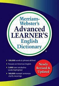 Merriam-Webster's Advanced Learner's English Dictionary (Merriam-Webster 2016)