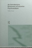 An Introductory Dictionary Of Lacanian Psychoanalysis (Routledge 1996)