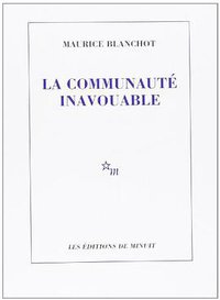 La Communaute Inavouable (Editions de Minuit 1984)