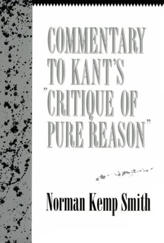 Commentary to Kant's "Critique of Pure Reason"