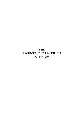 The Twenty Years' Crisis, 1919-39