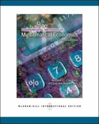 Fundamental Methods of Mathematical Economics (McGraw-Hill Education 2006)