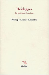 Heidegger. (Editions Galilée 2002)