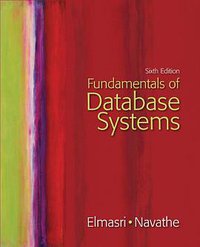Fundamentals of Database Systems (Addison Wesley 2010)