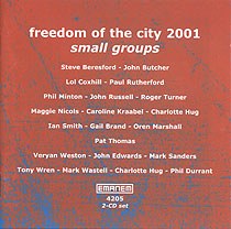 Freedom of the city 2001: small groups