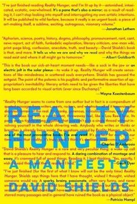 Reality Hunger: A Manifesto