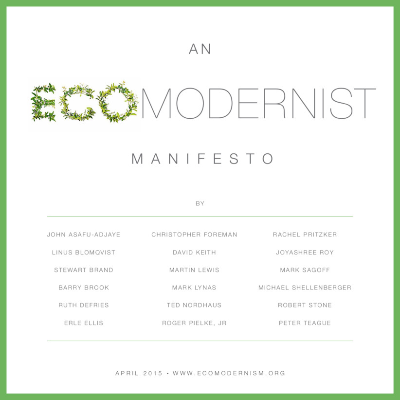 An Ecomodernist Manifesto