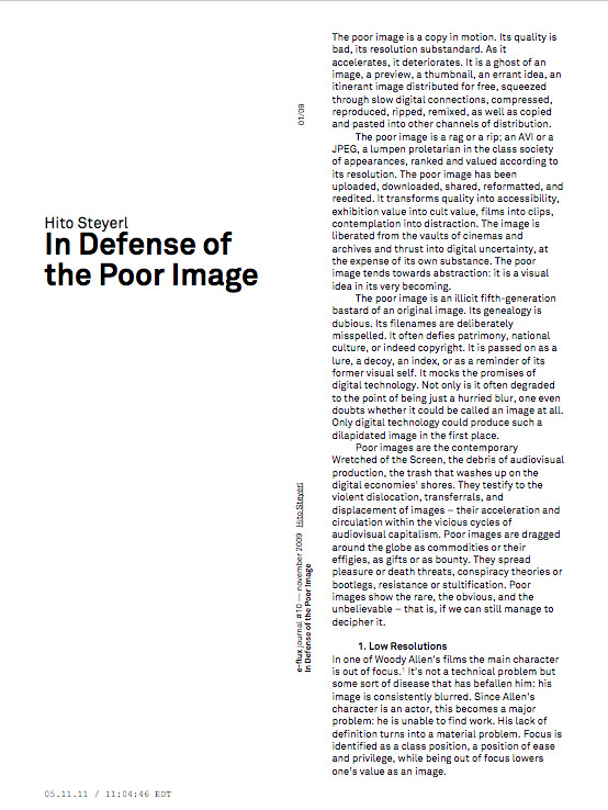 In Defense of the Poor Image