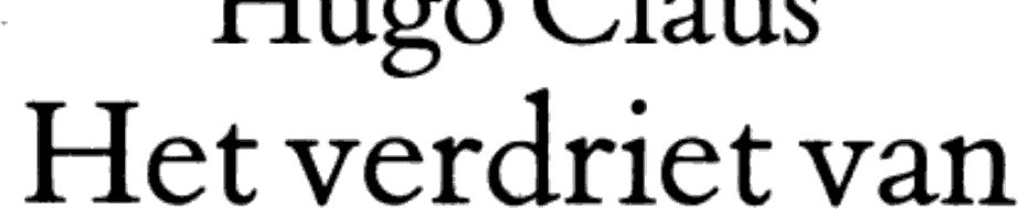 Het verdriet van België