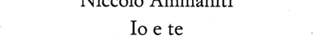 Io e te