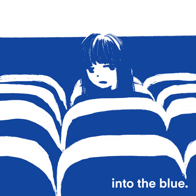 into the blue.