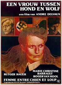 Woman Between Wolf and Dog