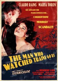 目睹列车驶过的男人