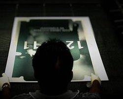 《龙纹身的女孩》钣金海报制作